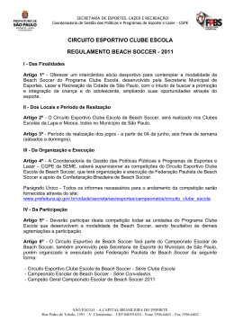 circuito esportivo clube escola regulamento beach soccer