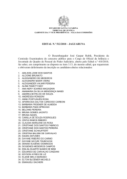 Edital 512/2010 - Tribunal de Justiça de Santa Catarina
