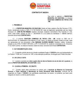 Contrato 346-2014 - GOIATUBA TINTAS - PMG