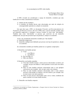1 As recomendações da ONU sobre família José Eustáquio Diniz