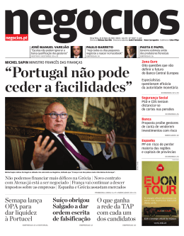 “Portugal não pode ceder a facilidades”