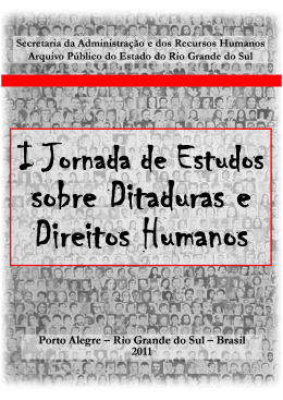 I Jornada de Estudos sobre Ditaduras e Direitos Humanos