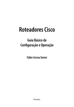 Roteadores Cisco Guia Básico de Configuração e Operação