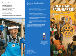 SOCIEDADE PAUL HARRIS - Rotary International