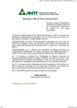 Resolução nº 4490, de 19 de novembro de 2014 Prorroga