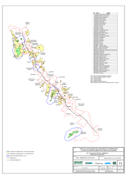 mapa de localização das unidades de conservação e zonas de