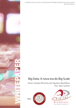 Big Data: A nova era do Big Scale - AD