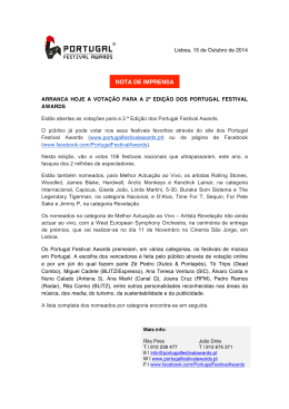 Press Release – 15 de Outubro 2014