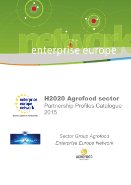 H2020 Agrofood sector