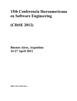 15th Conferencia Iberoamericana on Software Engineering