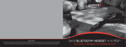 EX-01 BLUETOOTH® HEADSET PARA / PER PS3™