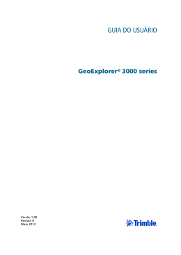 GeoExplorer 3000 Series User Guide (Portuguese)