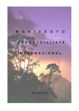 Manifesto Ecossocialista: Internacional