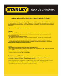 Politica Garantia Stanley Rev3