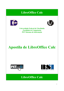Apostila de LibreOffice Calc