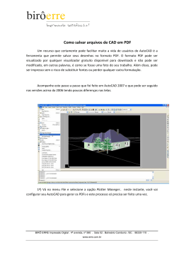 Como salvar arquivos de CAD em PDF