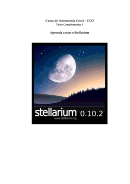 Aprenda a usar o Stellarium - Grupo de Astronomia Sputnik