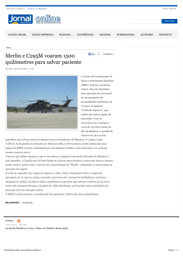 Merlin e C295M voaram 1500 quilómetros para salvar paciente