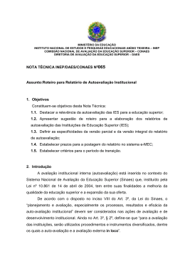 Nota Técnica Nº 065/2014 INEP/DAES/CONAES