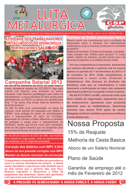 Campanha salarial 29-10-2012 - Sindicato dos Metalúrgicos de