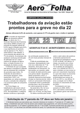 Edição 492 - Sindicato dos Aeroviarios de Porto Alegre
