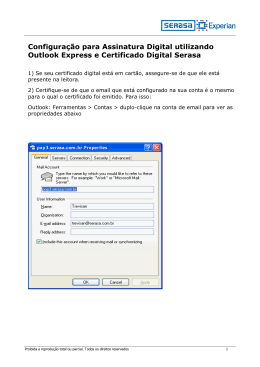 Configurar Assinatura de E-mails no Microsoft Outlook Express