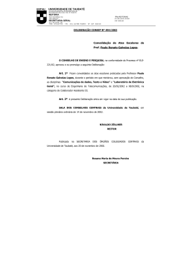 DELIBERAÇÃO CONSEP Nº 494/2002 Deliberações