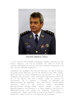 Cel. Avivaldi Nogueira Júnior - Tribunal de Justiça Militar do Estado