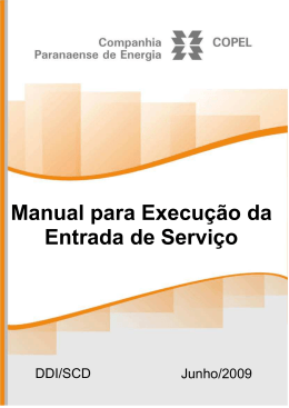 Manual para Execução da Entrada de Serviço