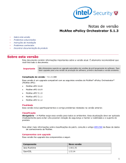 ePolicy Orchestrator 5.1.3 Notas de versão