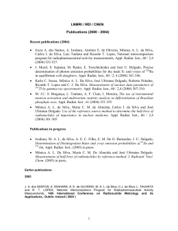 1 LNMRI / IRD / CNEN Publications (2000
