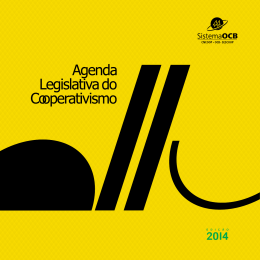 Agenda Legislativa do Cooperativismo 2014