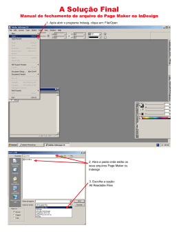 Manual de fechamento de PDF do Page Maker pelo o InDesign CS2