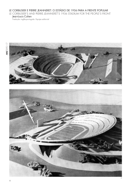 le corbusier e pierre jeanneret: o estádio de 1936 para a frente