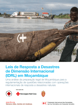(IDRL) em Moçambique - International Federation of Red Cross and