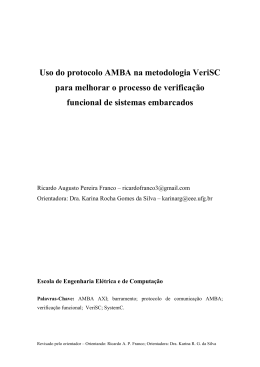 Uso do protocolo AMBA na metodologia VeriSC para melhorar o