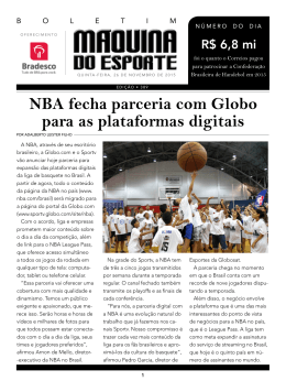 NBA fecha parceria com Globo para as plataformas digitais
