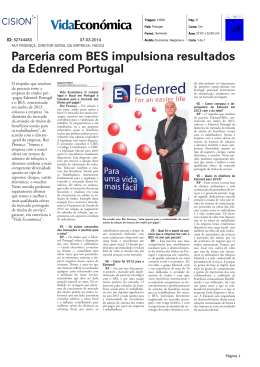 Parceria com BES impulsiona resultados da Edenred Portugal