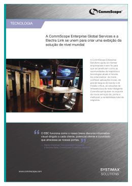 A CommScope Enterprise Global Services e a