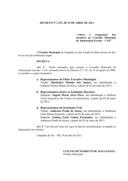 29/04/2013 baixar arquivo - Prefeitura Municipal de Chapadão do Sul