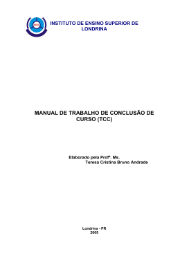 Manual do TCC - INESUL