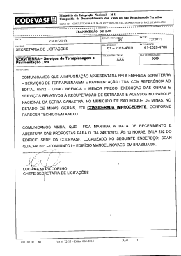 Parecer Técnico - Anexo Fax nº 72/2013