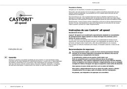 Instruções de uso Castorit® all speed