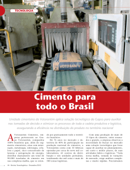 Cimento para todo o Brasil