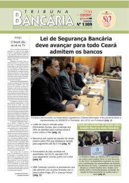 Lei de Segurança Bancária deve avançar para todo Ceará admitem