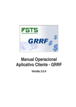 Manual Operacional Aplicativo Cliente - GRRF