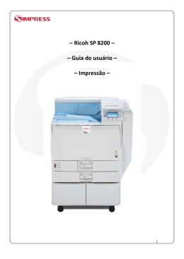 Guia - Ricoh SP 8200 - Impressão RPCS