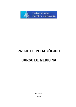 PROJETO PEDAGÓGICO - Universidade Católica de Brasília