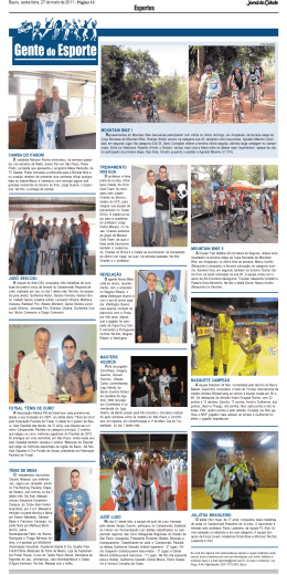 Esportes - Jornal da Cidade