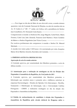 ACTA N.° 46/XIII Recolha, - Comissão Nacional de Eleições